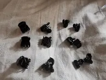 Mini pinzas de plástico para el pelo para mujer, broches para el cabello bonitos, horquilla de plástico negra, pinzas para gorros para mujer, herramientas de estilismo para el cabello