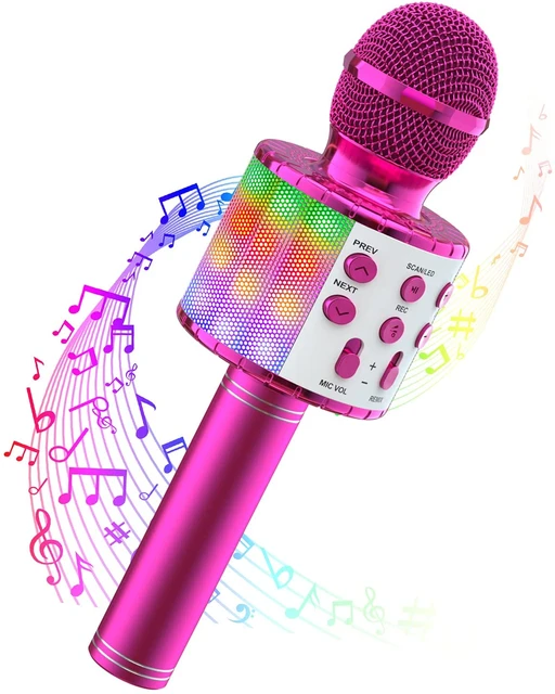 Microfono Karaoke, Microfono Niña Juguetes Niños 4-12 Años Juguetes para  Niños de 4-12 Años Niñas Interesante Regalos Microfono Inalambrico -  AliExpress