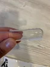 Cepillo de dientes de silicona para dedos de bebé + caja, cepillo de dientes de silicona suave transparente para niños, cepillo de limpieza de goma para bebés