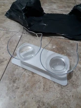 Cat-Bowls Feeders Raised-Stand For Cats Dogs Non-Slip Double with Pet-Food