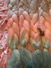 Hywamply 24 tamaño gigante sintético trenza extensión de pelo de Ombre Africana trenzado de archivo adjunto para giro caja trenzas nuevo Color