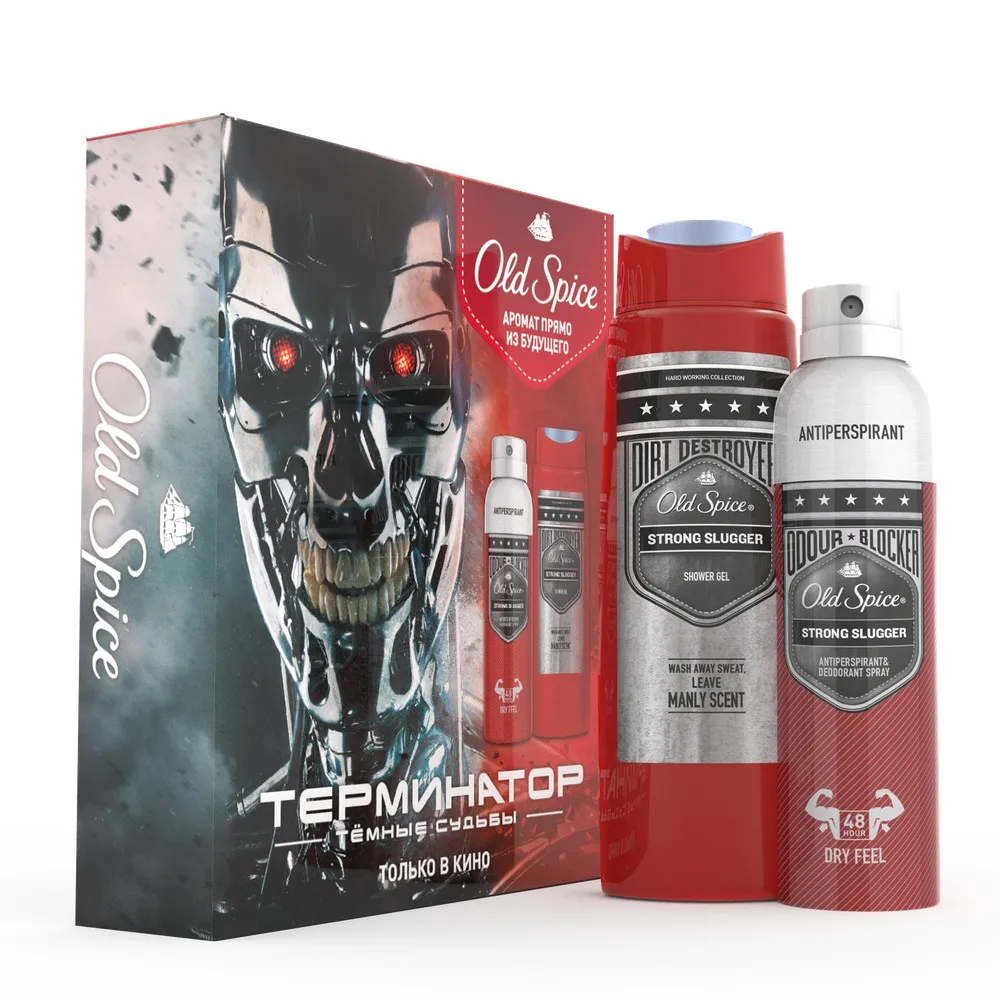 ПН OLD SPICE Аэроз дезод А/П OdBlock StrngSlug 150мл+Гель_Д/Душа+Шмп 2в1 Dirt Destroyer Sport 250мл