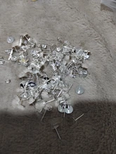 100 unids/lote 4-10mm bronce rodio KC Metal dorado blanco Post pendientes Base pines con pendiente macho oreja para piezas de joyería