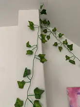 12pcs Artificial Plants LED Ivy Garland Fake Leaf Vines Room Decor Hanging For Home Wedding