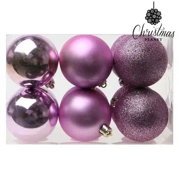 

Christmas balls Christmas Planet 8251 6 cm (12 uds) Purple