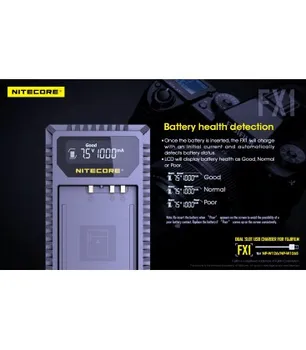 

NITECORE FX1 FUJIFILM NP-W126 DUAL charger (2 batteries 1 USB)