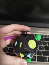 EDC mano para el autismo, TDAH alivio de la ansiedad en niños de 12 lados Anti-estrés Fidget Juguetes | Juguetes Fidget | Fidget Juguetes