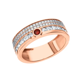 

Silver ring with cubic zirconia sunlight sample 925