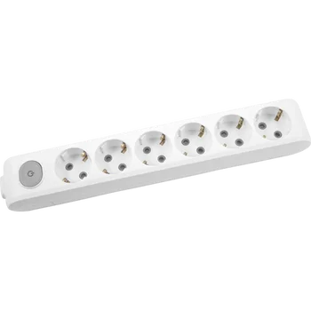 

PnpnElectrıc Viko White 6 With Switches and Grounded Terminals Child Protection Group Socket 1P + N + GND Plastic portable Use