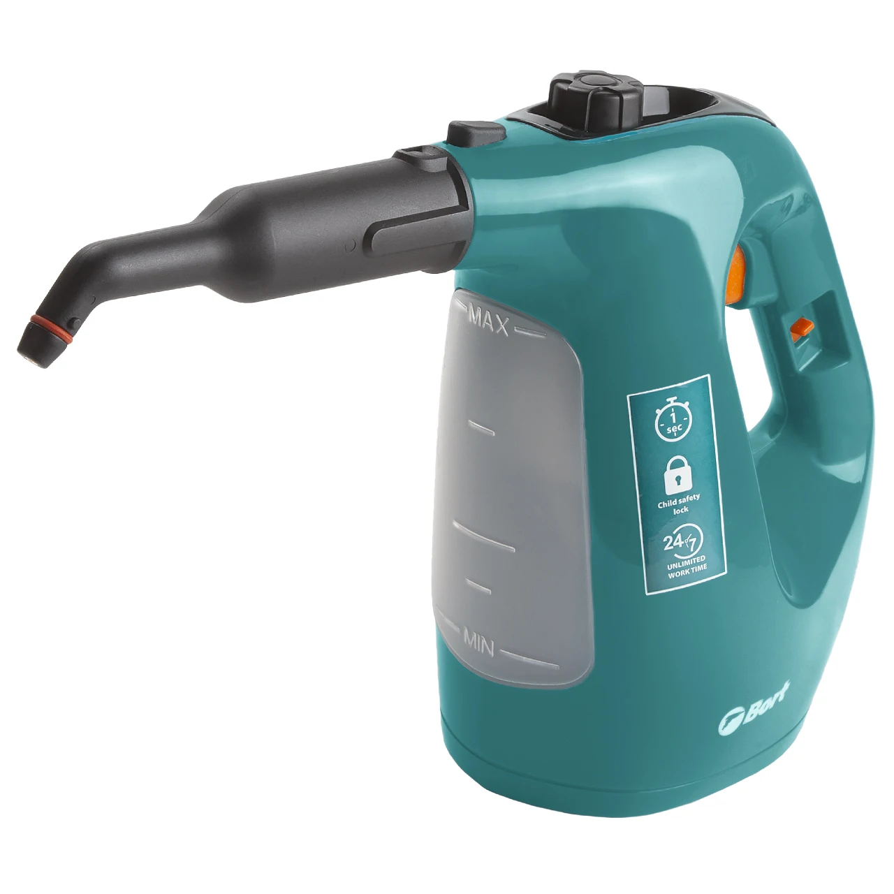 Пароочиститель Bort BDR-1500-RR (мощность 1500 Вт,  давление до 3 бар, температура пара 133 градуса)