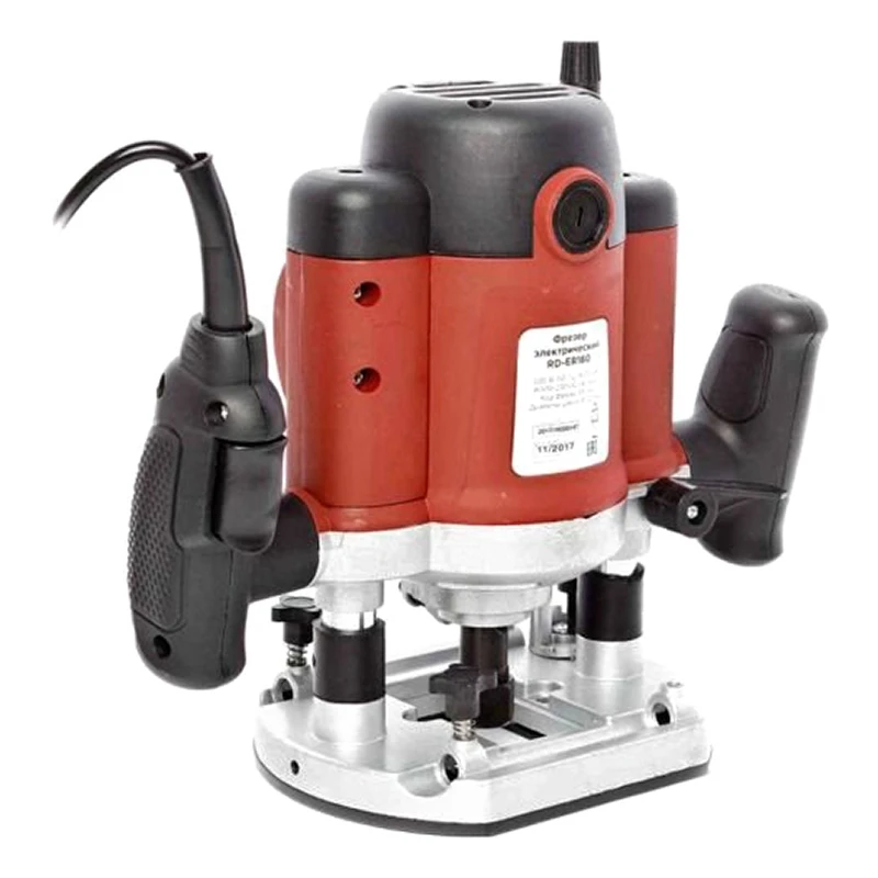 Фрезер электрический RedVerg RD-ER200 (2000 Вт; питание от сети 220В; 23000 об/мин; ход фрезы 50мм; диаметр цанги 8,12 м
