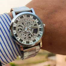 SOXY-Reloj de pulsera de cuarzo para hombre, cronógrafo de estilo único, con diseño calado, camiseta nueva, 2020