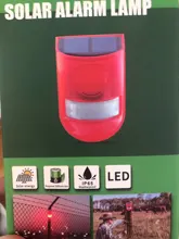 Alarma de Sensor de movimiento Solar infrarrojo con sirena de 110db, luz estroboscópica para el hogar, jardín, cobertizo, carván, sistema de alarma de seguridad, nuevo