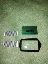 Cable flexible de pantalla LCD A61 + llavero de cristal para mando a distancia Starline A61, pantalla LCD con rayas cebra