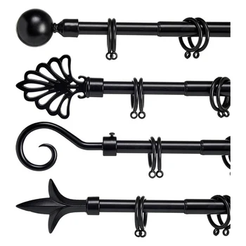 

Curtain Bar Gift Decor Black (5 x 180,5 x 5 cm)