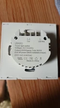 Wall-Lamp Light-Switch Glass-Panel Crystal 1gang Single-Control UBARO White Standard
