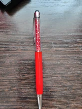 Bolígrafo de cristal creativa, bolígrafo de diamante bolígrafos de papelería, bolígrafo táctil, 11 colores, negro aceitoso, 1 Uds./venta