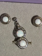 JewelryPalace-colgante de plata de primera ley con forma de corazón para mujer, joya SIN Cadena, para gargantilla, plata esterlina 925, Ópalo redondo, 2,5 quilates, Estilo Vintage