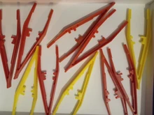 5 unids/set niños seguridad cuentas de plástico pinzas para rompecabezas de modelo Kits de construcción de los niños juguetes de bricolaje arte accesorios de artesanía herramientas