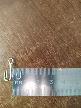 5002 Fishing-Tackle Treble-Hooks Bend Owner Pike-Bass for 15pcs/Box Round Silver-Size