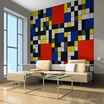 

Wall mural-Inspired by Piet Mondrian - 300x231 cm