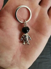 Llavero hecho a mano de astronauta en 3D, Robot espacial, regalo de aleación para hombre y amigo
