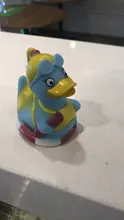 Juguetes de baño para bebés, pato de goma con sonido de pato amarillo, flotante al agua, ducha