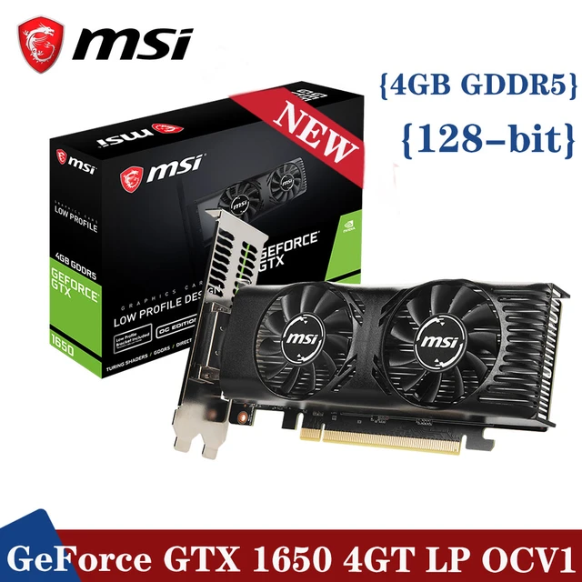 信頼 MSI GeForce 1650 GTX Low 1650 Graphics 4GT GTX LP Space グラフィックスボード Board  VD6989 LP