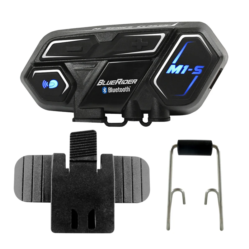 BlueRider M1-S EVO шлем Bluetooth гарнитура-беспроводной интерком до 2 км для 8 пользователей