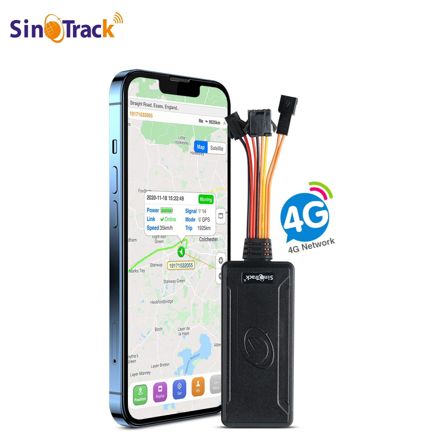 SinoTrack 4G GPS tracker ST-906ML for Car motorcycle vehicle tracking device with Cut Off Oil Power & online software |