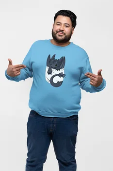 

Angemiel Wear Baby Dragon Blue Men 'S Sweatshirt