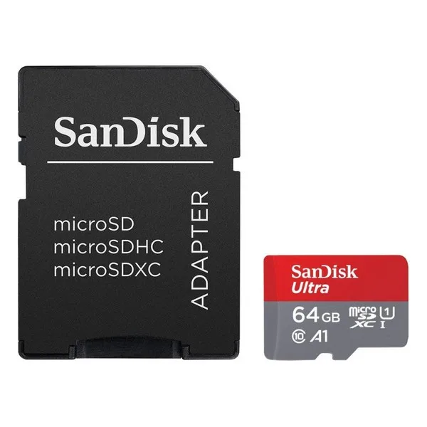Микро SD карта памяти с адаптером двойной флеш-накопитель SanDisk SDSQUAR-GN6MA C10 100 МБ/с