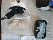 Headband Magnifier Glass-Lamp Led-Light 5-Lens loupe Adjustable for Read-Look