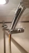Shower-Head-Holder Slider-Bar-Height Hand-Held Adjustable Aqwaua for 19-25mm 