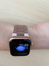 Correa de Metal de acero inoxidable para Apple Watch, pulsera de eslabones ultrafinos de 44mm, 40mm, 42mm y 38mm para IWatch Series 6 SE 5 4 3