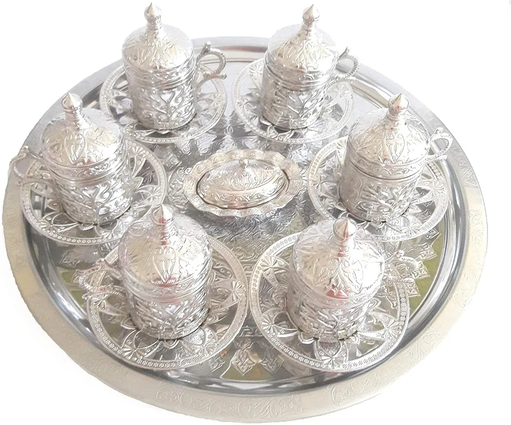 2 -turkish coffee set of 6 - arabic coffee sets-cups set-