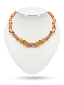 

Women's necklace made of natural amber