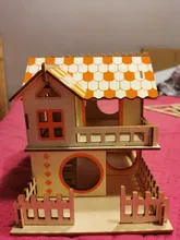 Hamster-House Wooden Pet-Hideout Guinea-Pig Small Animal Funny 
