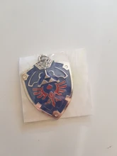 Unisex llavero escudo Hylian/Sheikah pizarra clave colgante cadenas Anime baratija llavero colecciones clave anillo