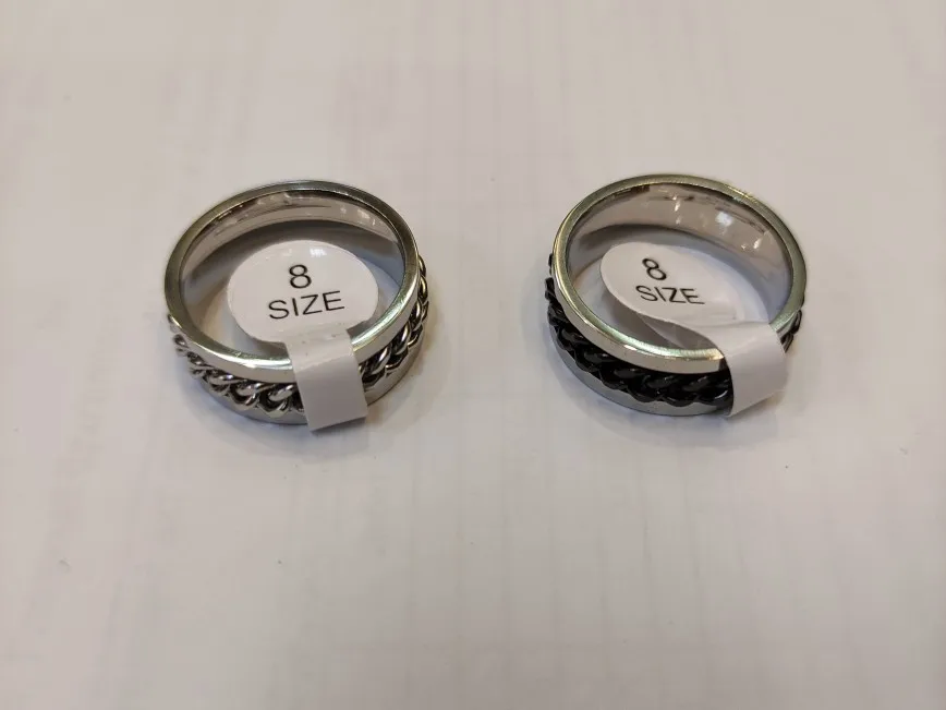 Punk Style Spinner Stainless Steel Gothic Ring photo review