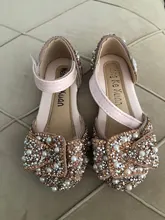 Verano de las muchachas del bebé sandalias niños, sandalias de bebé niños resbalón en perlas de cristal princesa individual zapatos romanos zapatos tamaño 21-36