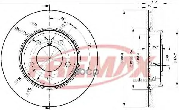 Тормозной Диск FREMAX арт. BD-4539