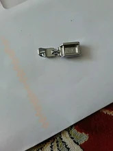 Prensatelas eléctricas multifuncionales para el hogar, prensatelas para cremalleras de acero inoxidable, plateadas, 3x1x0,5 cm, piezas de repuesto para máquina de coser