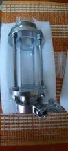 Stainless-Steel Sight Glass Diopter SS304 Fitting Homebrew 51mm-Pipe Sanitay-Flow 38mm