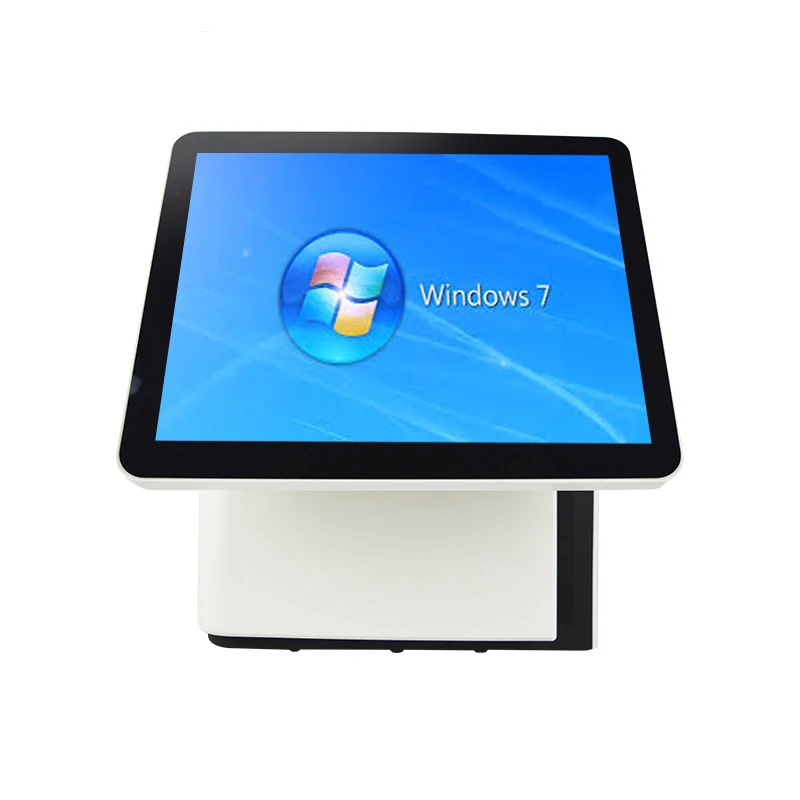 US $348.00 15 touch screen dual screen POS Ssytem for retailers Cash Registerwhite fanless Point of Sales cashier