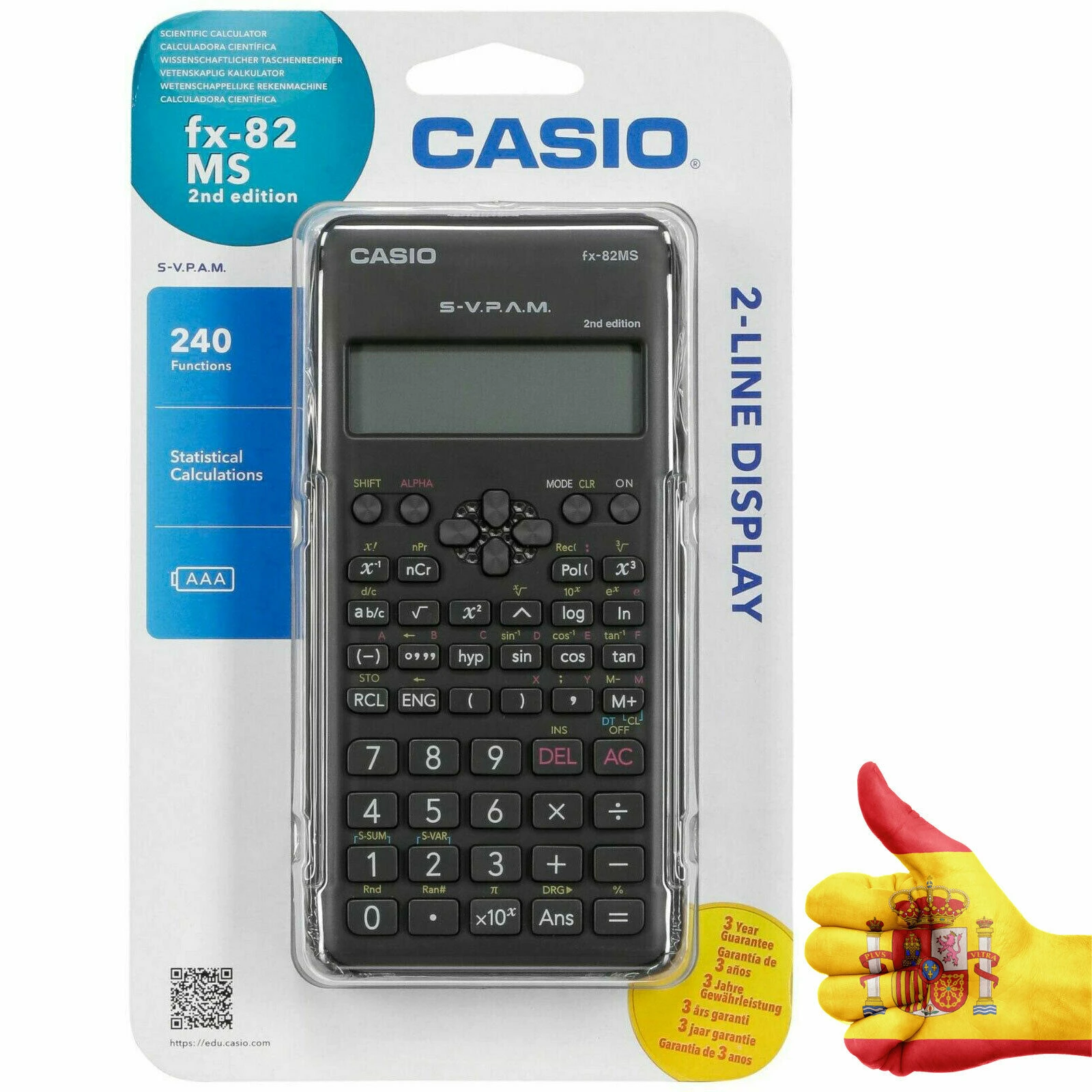 Calculadora CASIO FX 82MS2 estudiante de escuela media química matemáticas  sáb/AP examen calculadora cientifica niños Ciencia| | - AliExpress