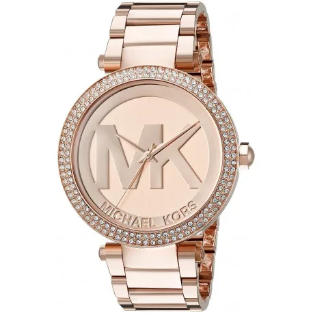 Часы из розового золота с отделкой стали и от Michael Kors Parker MK5865 | Наручные часы