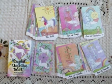 Cartas de Tarot de unicornio de cristal, guía, adivinación, Destino, Juego de mesa, 78 cartas/juegos
