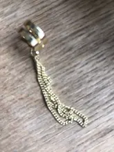 Pendientes de Clip de Metal Simple para mujer y niña, aretes largos de borla multicapa sin Piercing, Clip de aleación, regalos de joyería para oreja