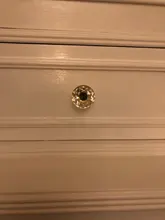 Cupboard Pulls Furniture-Handle Drawer-Knobs Gold-Base Crystal Diamond-Shape NAIERDI